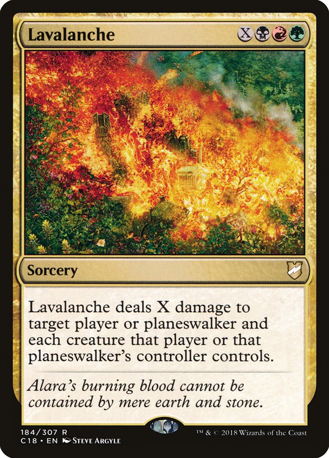 Lavalanche 184/307 (Commander 2018)  | Good Games Morley