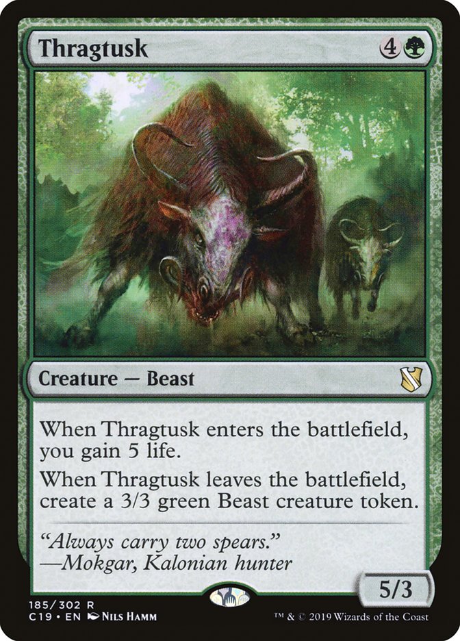 Thragtusk 185/302 (Commander 2019)  | Good Games Morley