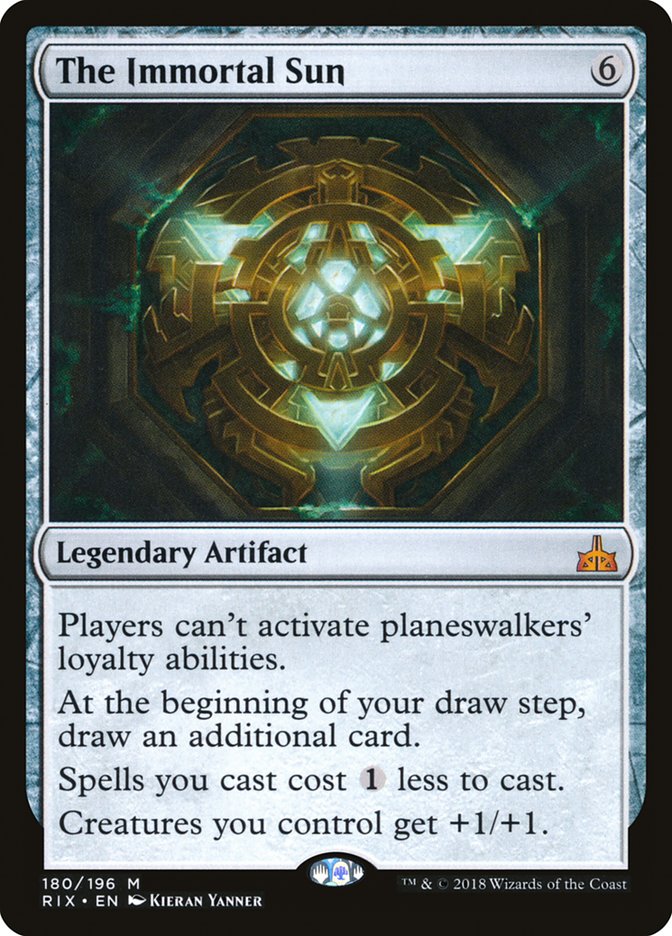 The Immortal Sun 180/196 (Rivals of Ixalan)  - Foil | Good Games Morley