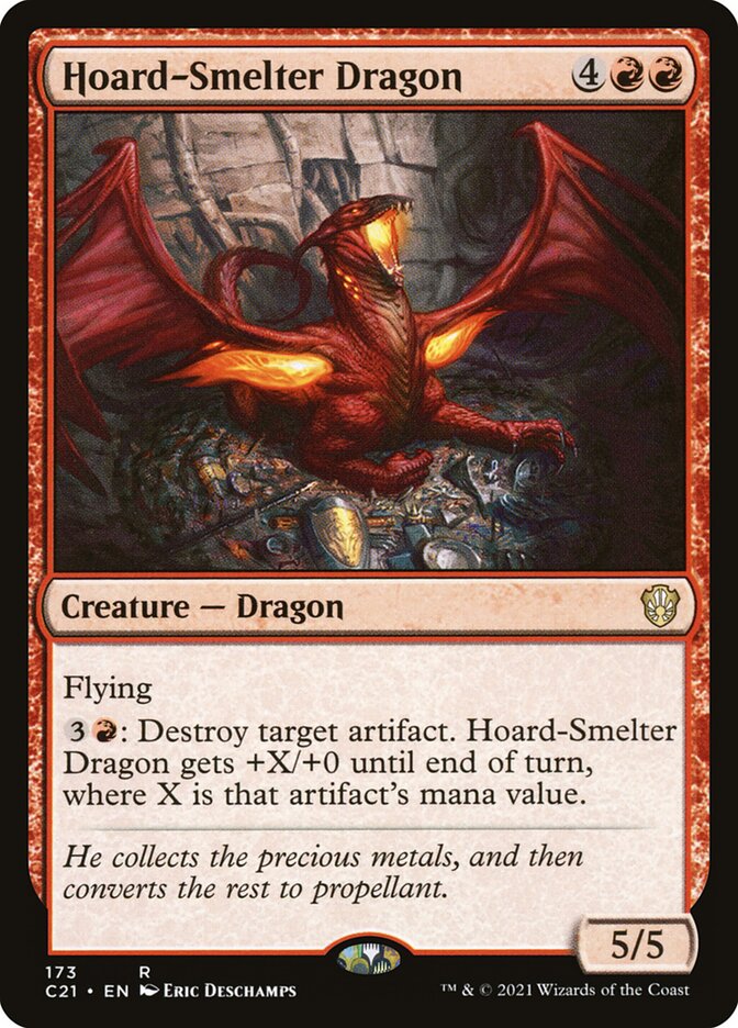 Hoard-Smelter Dragon 173/81 (Commander 2021)  | Good Games Morley