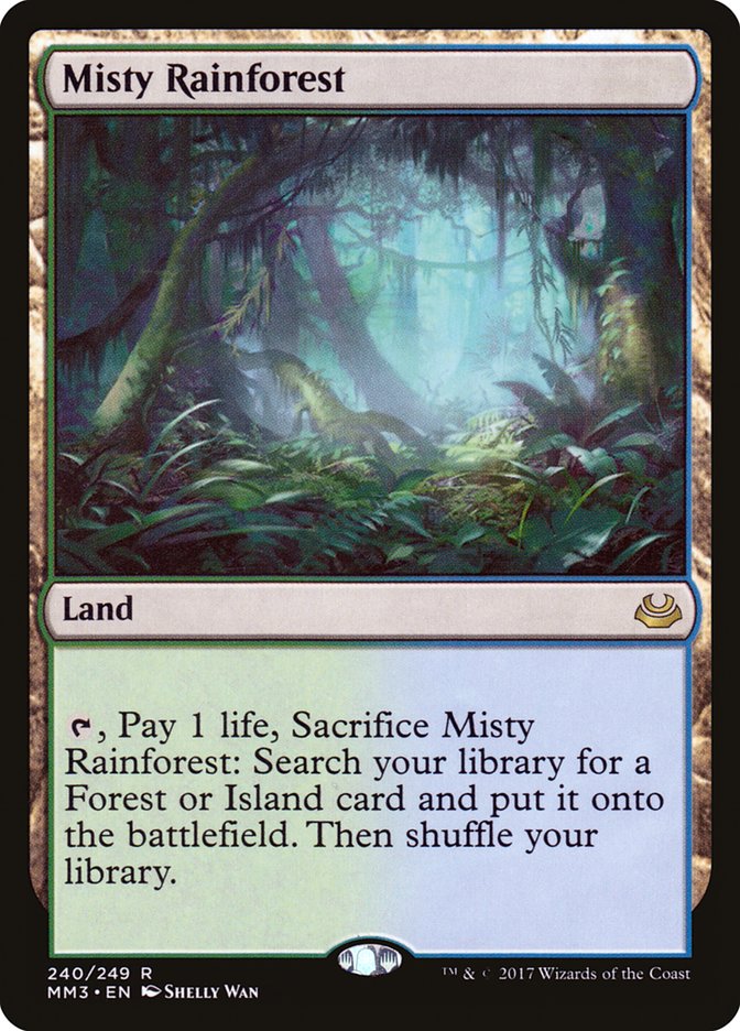 Misty Rainforest 240/249 (Modern Masters 2017)  | Good Games Morley