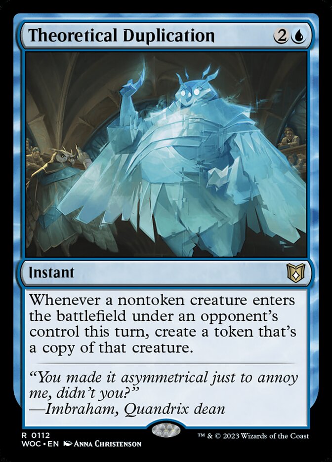 Theoretical Duplication 112/173 (Commander: Wilds of Eldraine)  | Good Games Morley