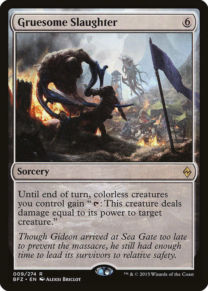 Gruesome Slaughter 9/274 (Battle for Zendikar)  | Good Games Morley