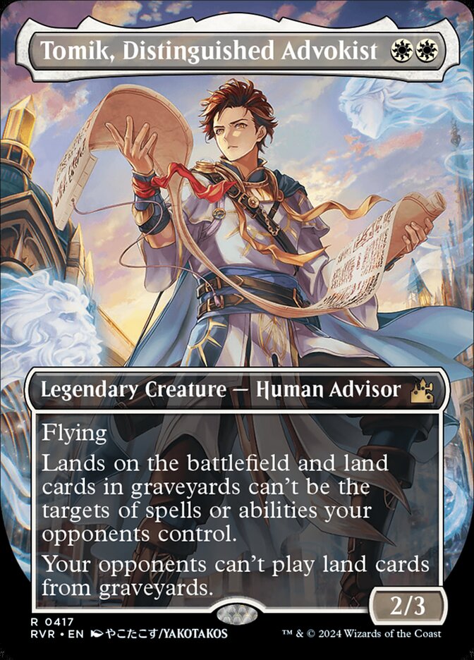 Tomik, Distinguished Advokist 417/291 (Ravnica Remastered)  - Borderless | Good Games Morley