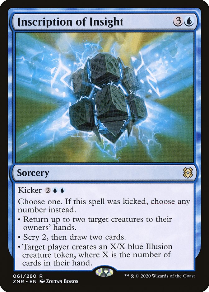 Inscription of Insight 61/280 (Zendikar Rising)  - Foil | Good Games Morley
