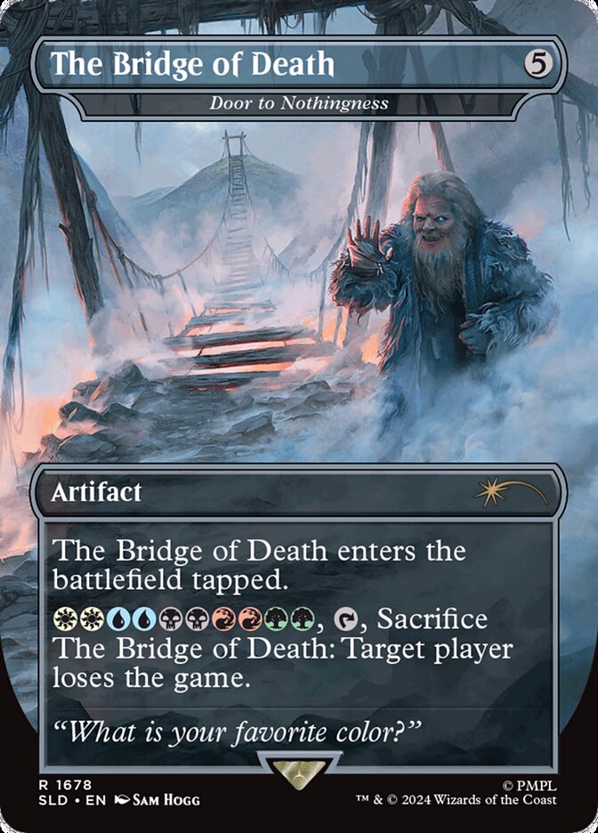 The Bridge of Death // Door to Nothingness 1678 (Secret Lair Drop Series)  - Borderless Foil | Good Games Morley