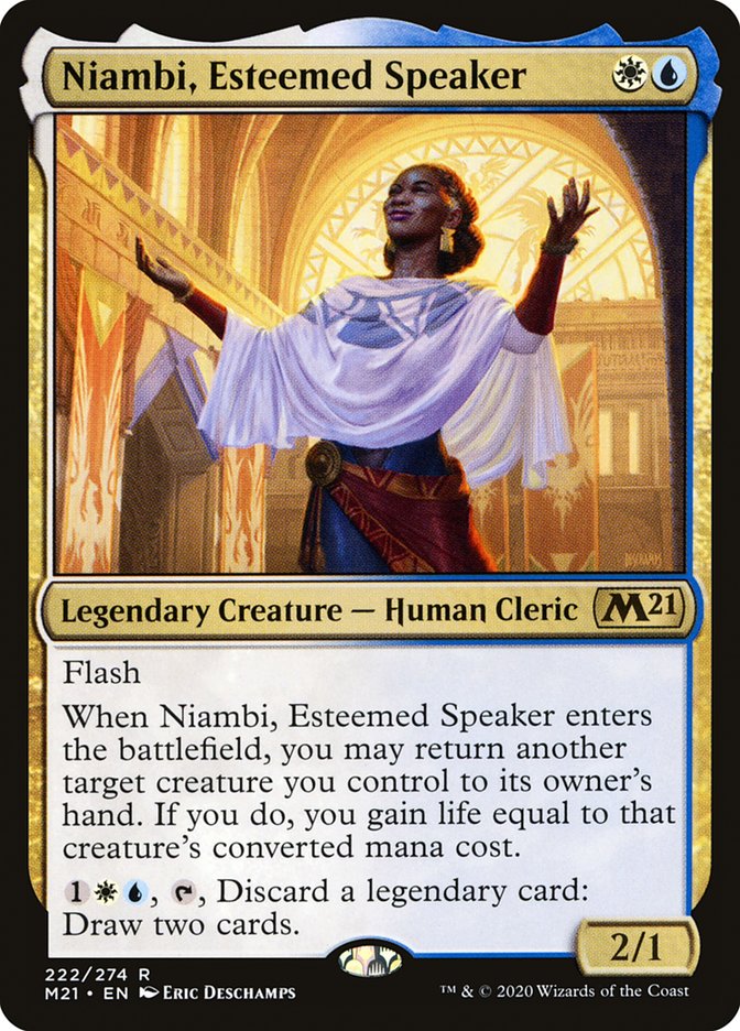 Niambi, Esteemed Speaker 222 (Core Set 2021)  | Good Games Morley