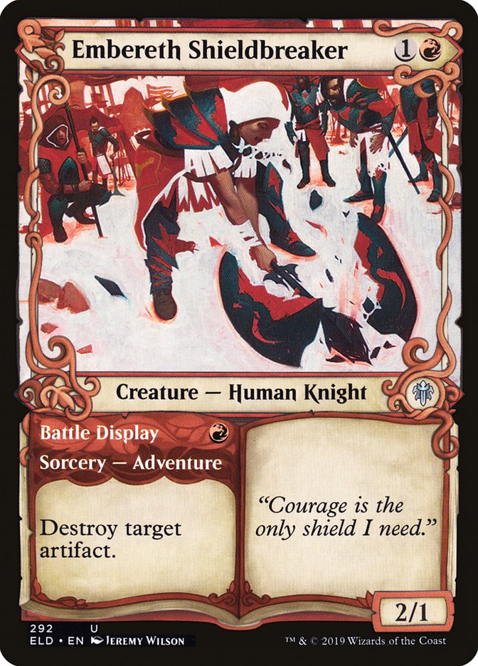 Embereth Shieldbreaker // Battle Display 292/269 (Throne of Eldraine)  - Showcase Foil | Good Games Morley