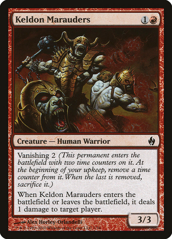 Keldon Marauders 7/34 (Premium Deck Series: Fire and Lightning)  - Foil | Good Games Morley