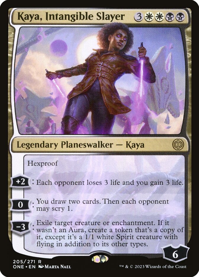 Kaya, Intangible Slayer 205 (Phyrexia: All Will Be One)  - Foil | Good Games Morley
