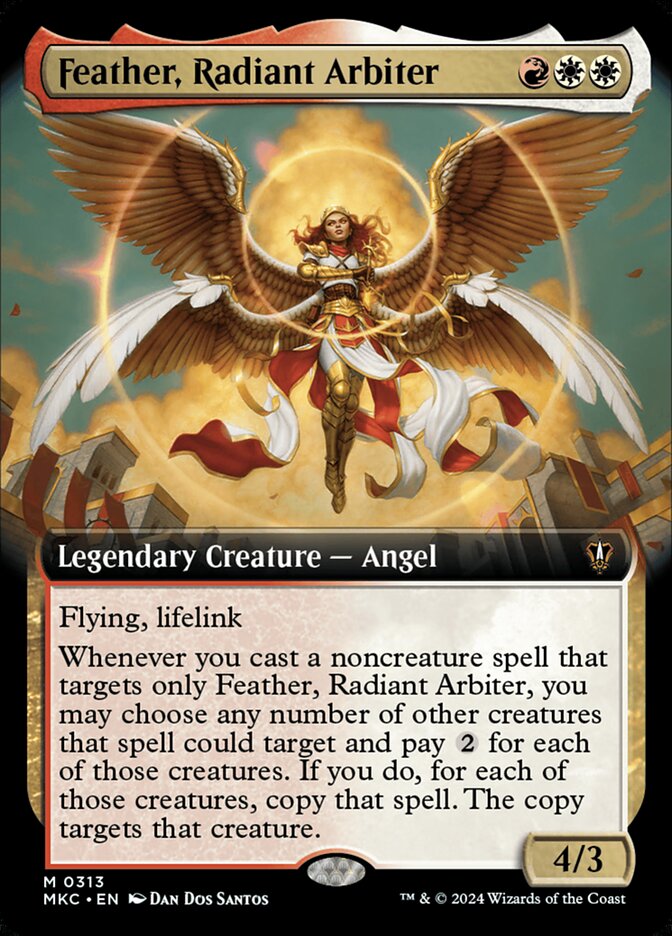 Feather, Radiant Arbiter 313/311 (Commander: Murders at Karlov Manor)  - Extended Art Foil | Good Games Morley