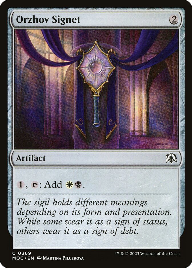 Orzhov Signet 369/444 (Commander: March of the Machine)  | Good Games Morley