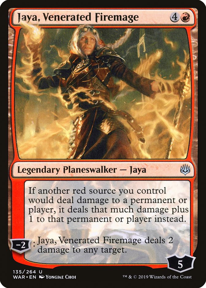 Jaya, Venerated Firemage 135/264 (War of the Spark)  | Good Games Morley
