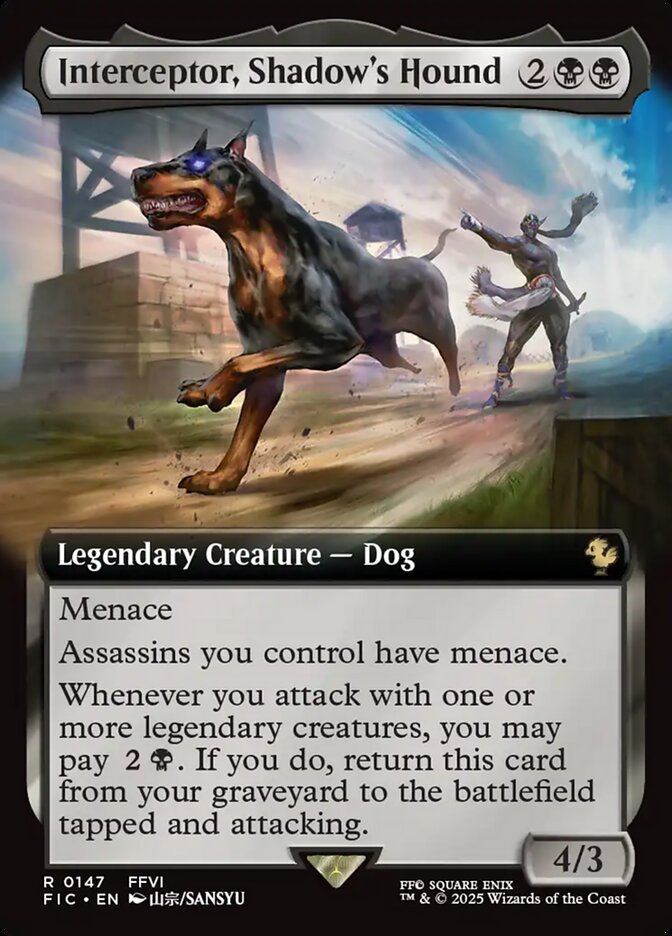 Interceptor, Shadow's Hound 147 (Commander: FINAL FANTASY)  - Extended Art | Good Games Morley