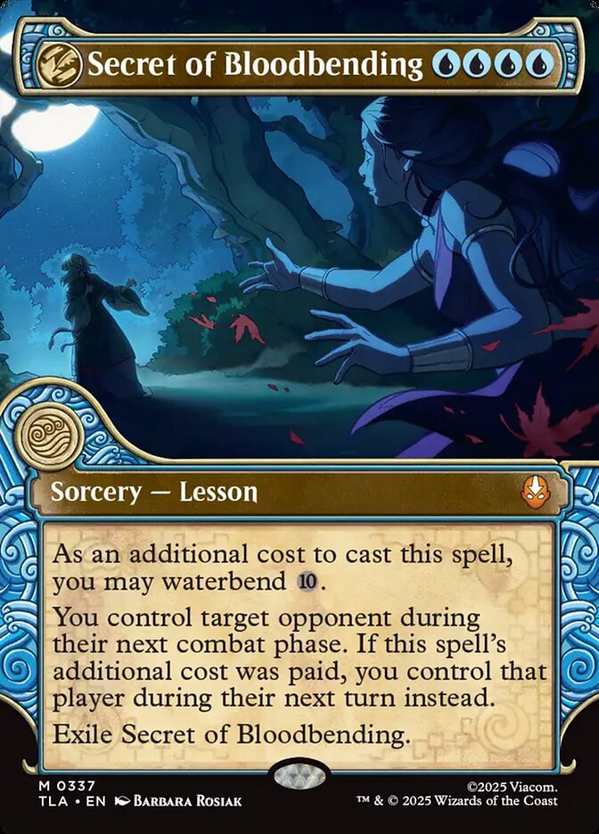 Secret of Bloodbending 337 (Avatar: The Last Airbender)  - Showcase Foil | Good Games Morley