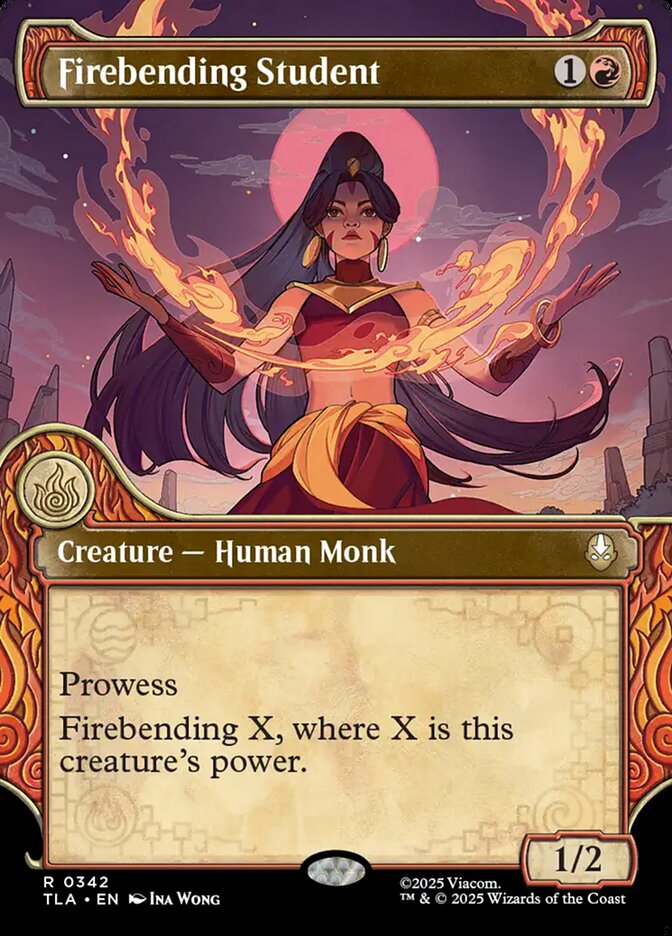 Firebending Student  342/286 (Avatar: The Last Airbender)  - Showcase Foil | Good Games Morley