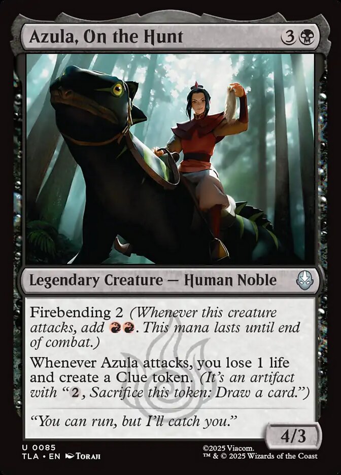 Azula, On the Hunt 85/286 (Avatar: The Last Airbender)  - Foil | Good Games Morley