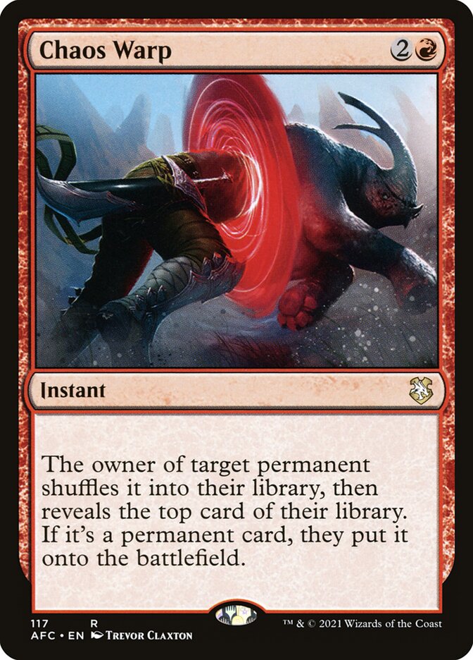 Chaos Warp 117/62 (Commander: Adventures in the Forgotten Realms)  | Good Games Morley
