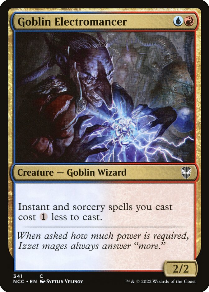 Goblin Electromancer 341 (Commander: Streets of New Capenna)  | Good Games Morley