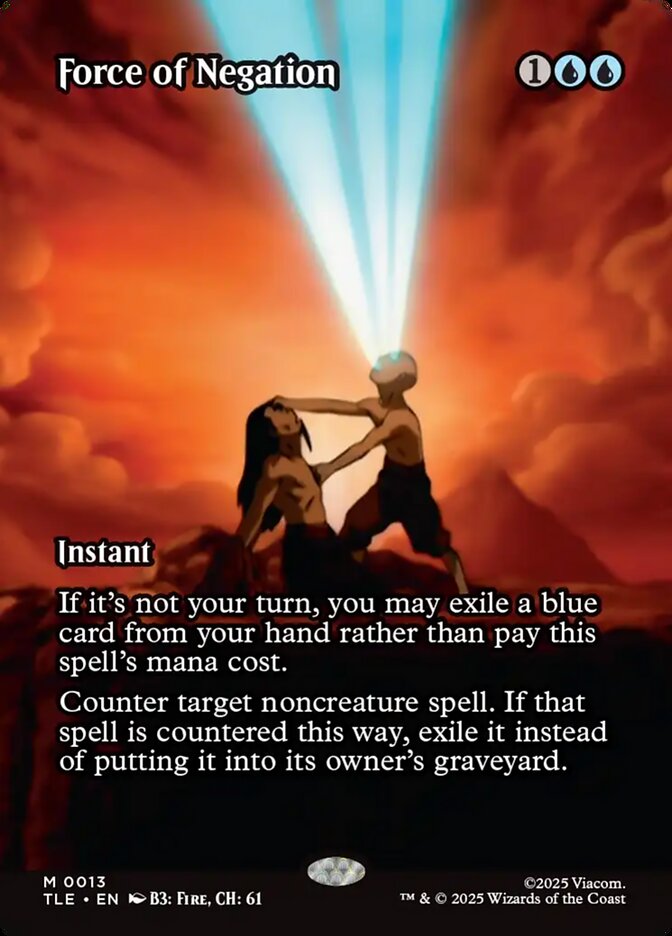 Force of Negation 13/317 (Avatar: The Last Airbender: Eternal-Legal)  - Borderless | Good Games Morley