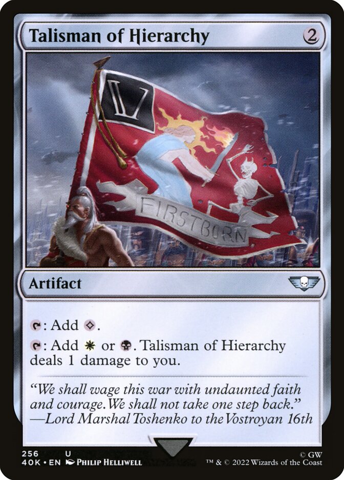 Talisman of Hierarchy 256 (Universes Beyond: Warhammer 40,000)  | Good Games Morley