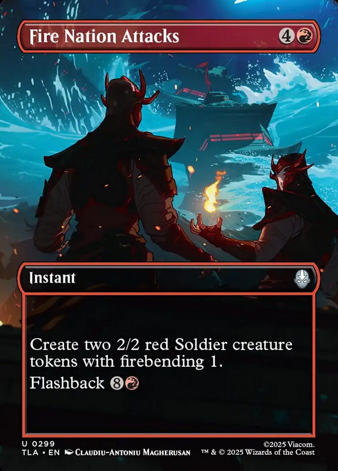 Fire Nation Attacks  299 (Avatar: The Last Airbender)  - Borderless Foil | Good Games Morley