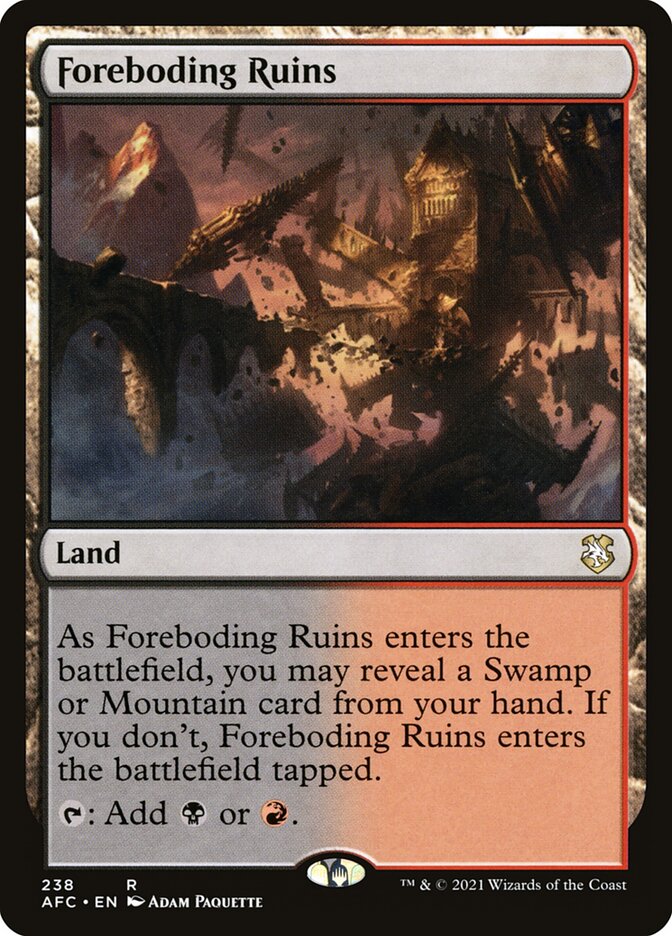 Foreboding Ruins 238/62 (Commander: Adventures in the Forgotten Realms)  | Good Games Morley