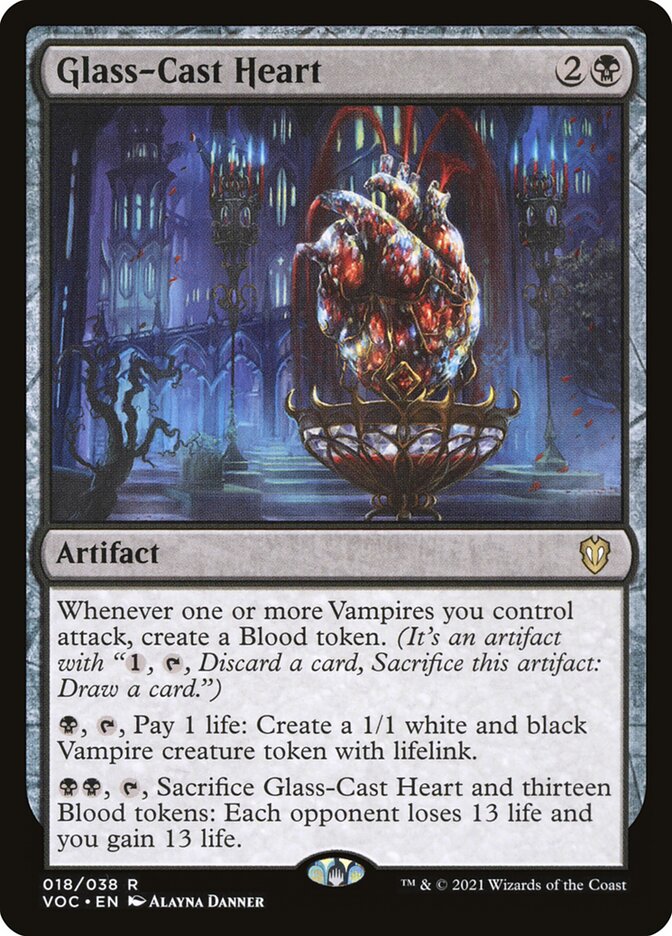 Glass-Cast Heart 18/38 (Commander: Innistrad: Crimson Vow)  | Good Games Morley