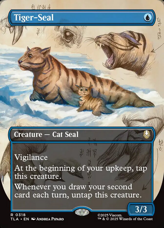 Tiger Seal Borderless 318 (Avatar: The Last Airbender)  - Borderless Foil | Good Games Morley