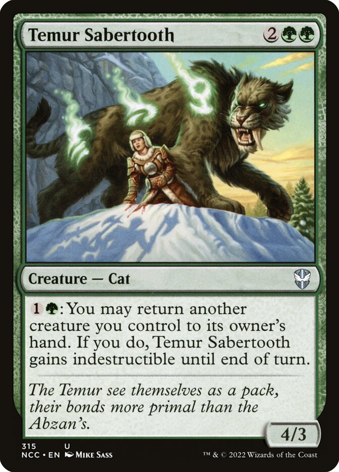 Temur Sabertooth 315 (Commander: Streets of New Capenna)  | Good Games Morley