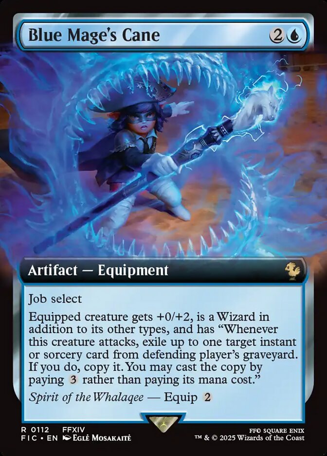 Blue Mage's Cane 112 (Commander: FINAL FANTASY)  - Extended Art Foil | Good Games Morley