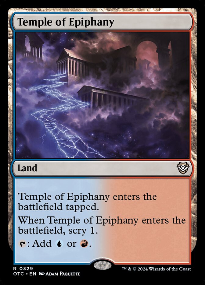 Temple of Epiphany 329/342 (Commander: Outlaws of Thunder Junction)  | Good Games Morley