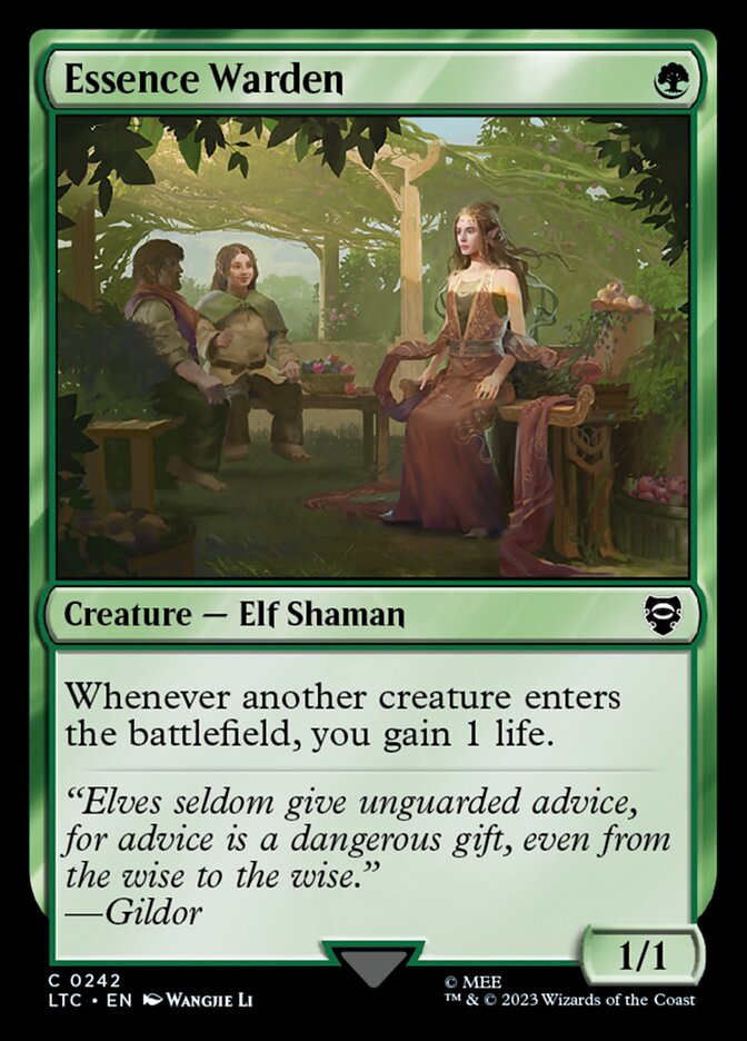 Essence Warden 242/347 (Commander: The Lord of the Rings: Tales of Middle-earth)  | Good Games Morley