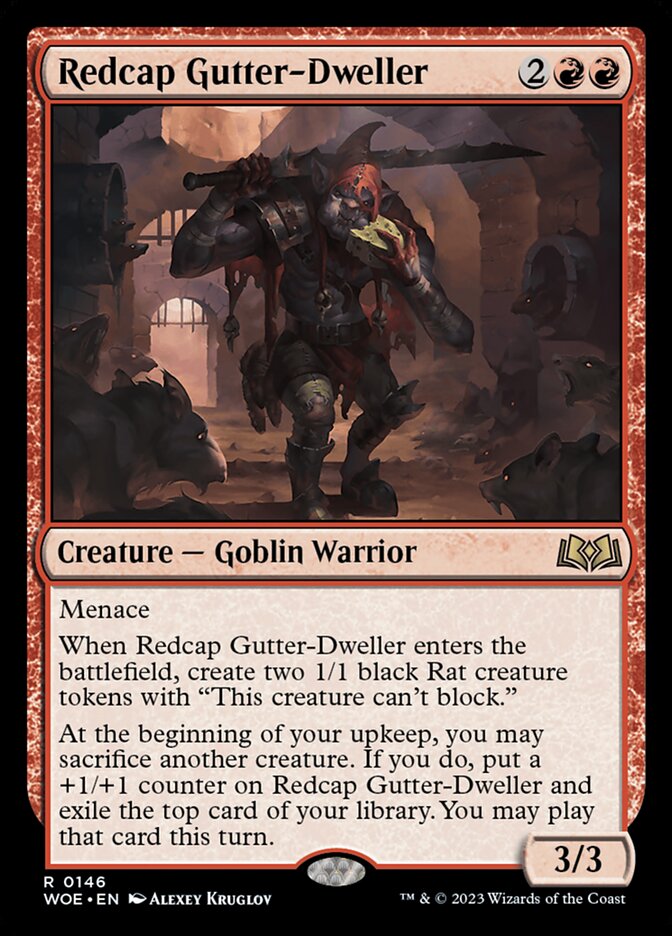 Redcap Gutter-Dweller 146/276 (Wilds of Eldraine)  - Foil | Good Games Morley