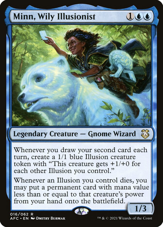 Minn, Wily Illusionist 16/62 (Commander: Adventures in the Forgotten Realms)  | Good Games Morley