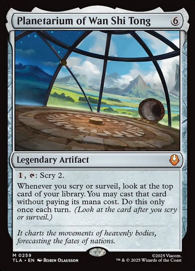 Planetarium of Wan Shi Tong 259/286 (Avatar: The Last Airbender)  - Foil | Good Games Morley