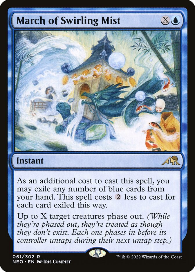 March of Swirling Mist 61/302 (Kamigawa: Neon Dynasty)  - Foil | Good Games Morley