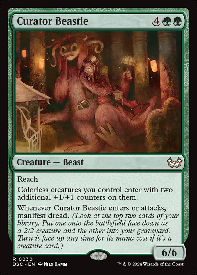 Curator Beastie 30/40 (Commander: Duskmourn: House of Horror)  | Good Games Morley