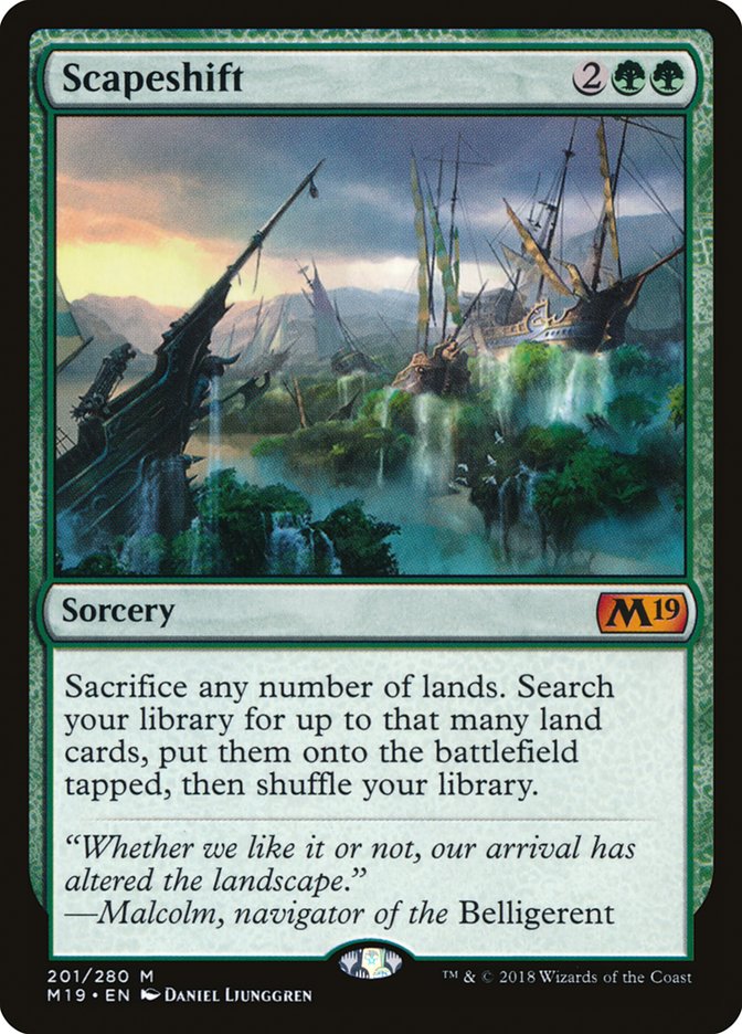 Scapeshift 201/280 (Core Set 2019)  - Foil | Good Games Morley