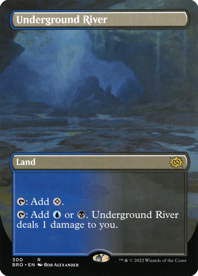 Underground River Borderless 300 (The Brothers' War)  - Foil | Good Games Morley