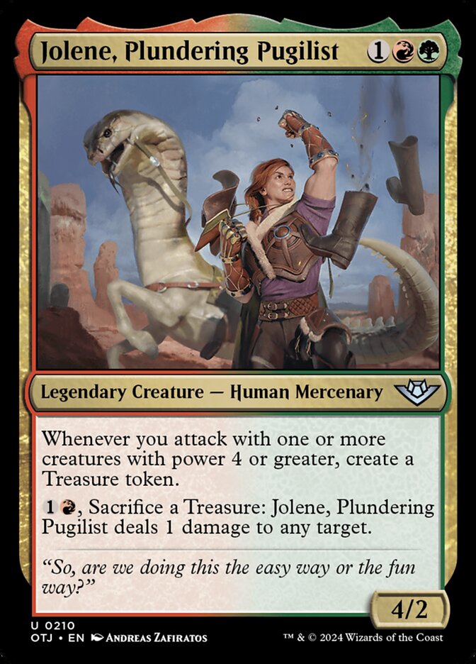 Jolene, Plundering Pugilist 210/286 (Outlaws of Thunder Junction)  | Good Games Morley