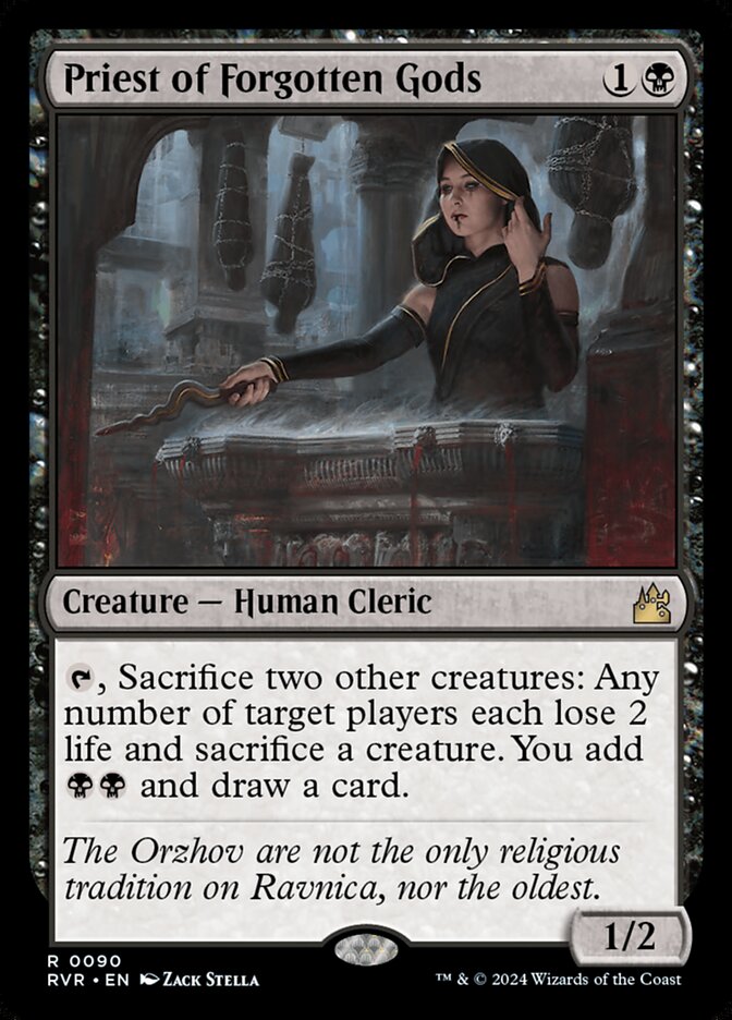 Priest of Forgotten Gods 90/291 (Ravnica Remastered)  | Good Games Morley
