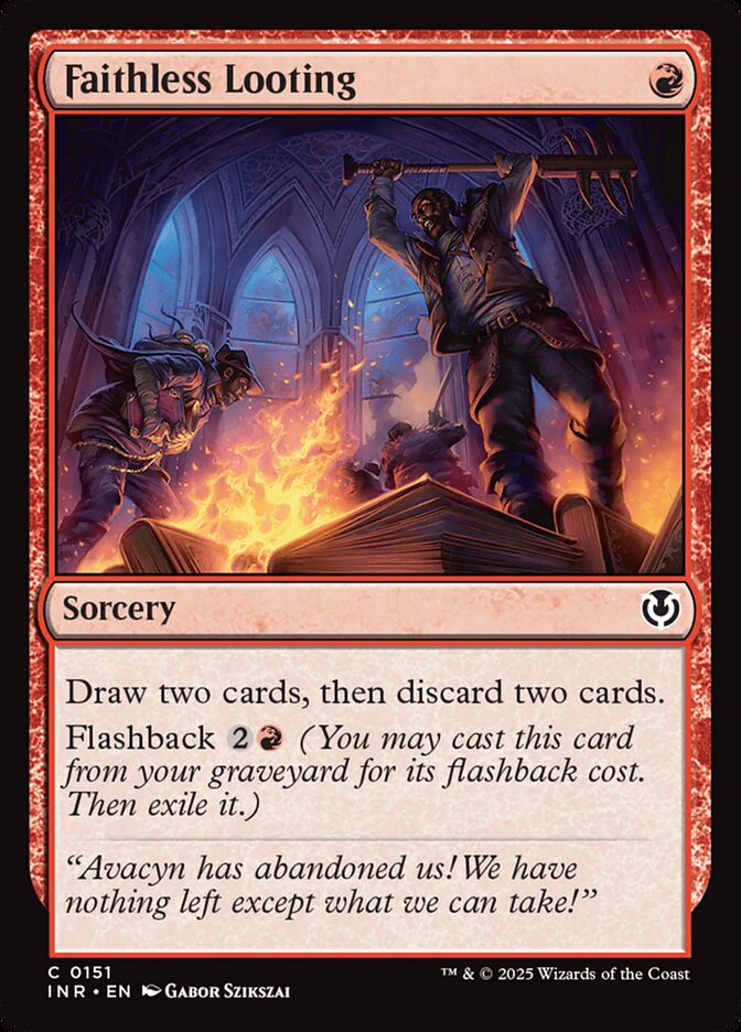 Faithless Looting 151/287 (Innistrad Remastered)  - Foil | Good Games Morley
