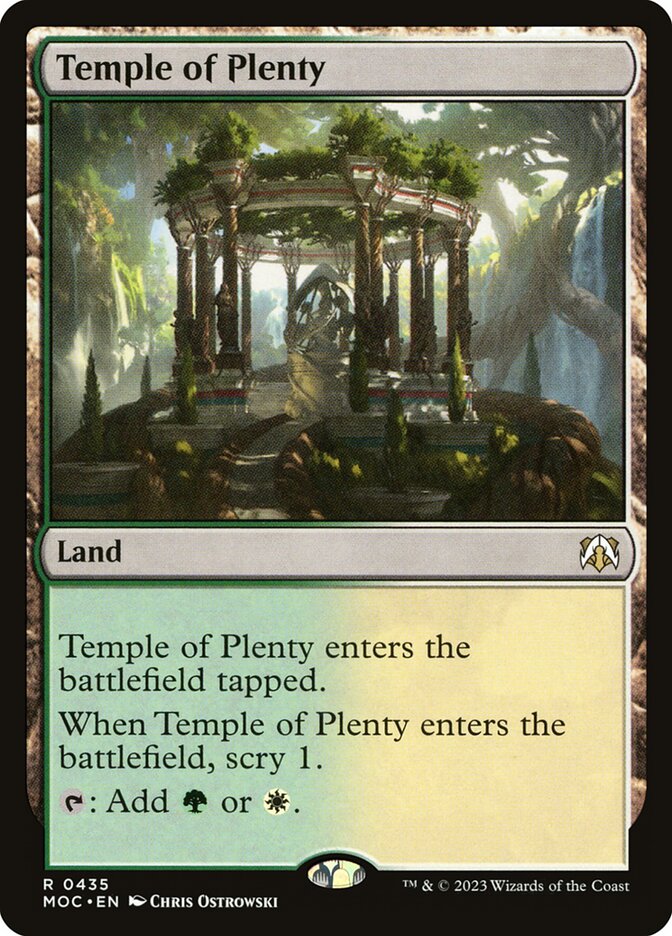 Temple of Plenty 435/444 (Commander: March of the Machine)  | Good Games Morley