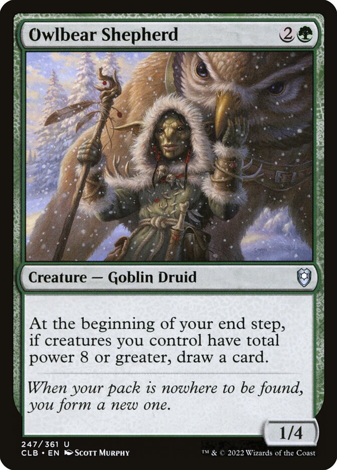Owlbear Shepherd 247 (Commander Legends: Battle for Baldur's Gate)  - Foil | Good Games Morley