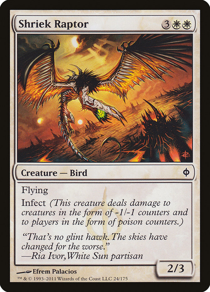 Shriek Raptor 24/175 (New Phyrexia)  | Good Games Morley