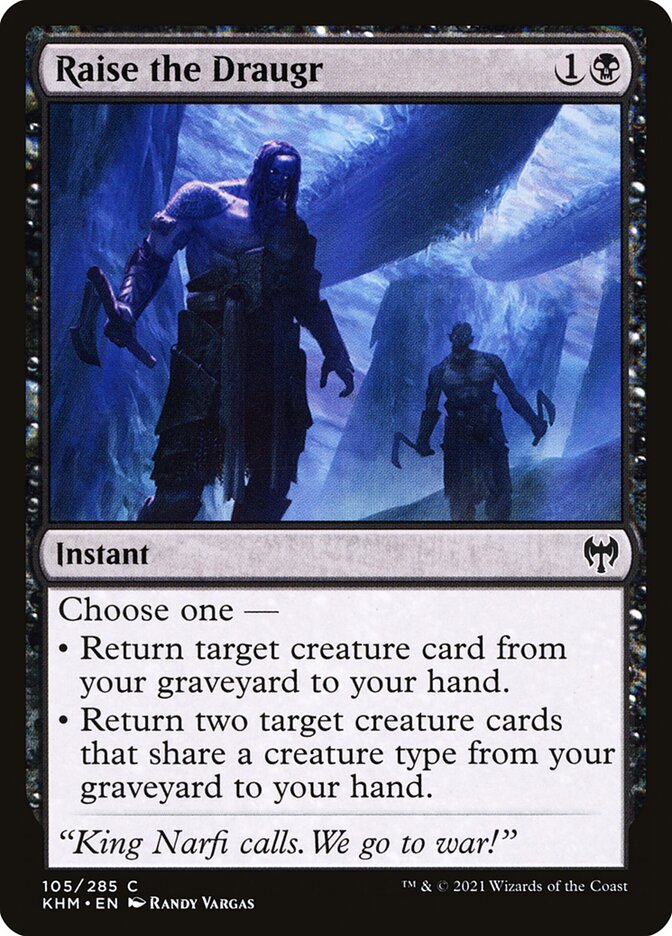 Raise the Draugr 105/285 (Kaldheim)  - Foil | Good Games Morley