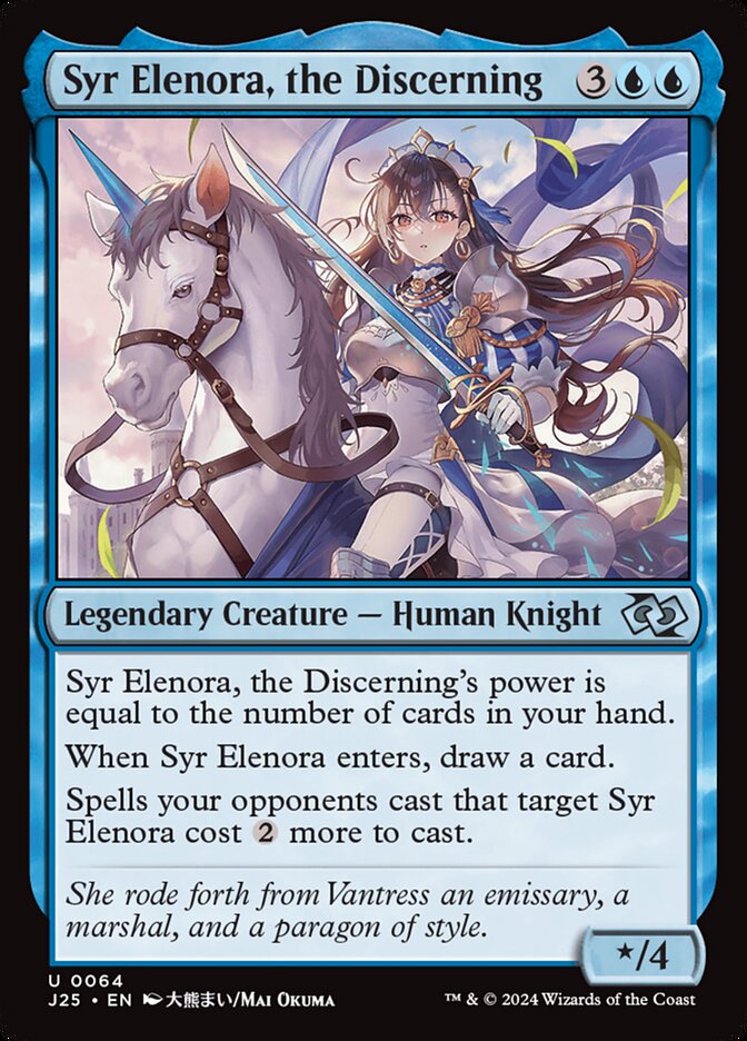 Syr Elenora, the Discerning 64/779 (Foundations Jumpstart)  | Good Games Morley