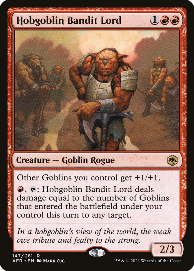 Hobgoblin Bandit Lord 147 (Adventures in the Forgotten Realms)  | Good Games Morley