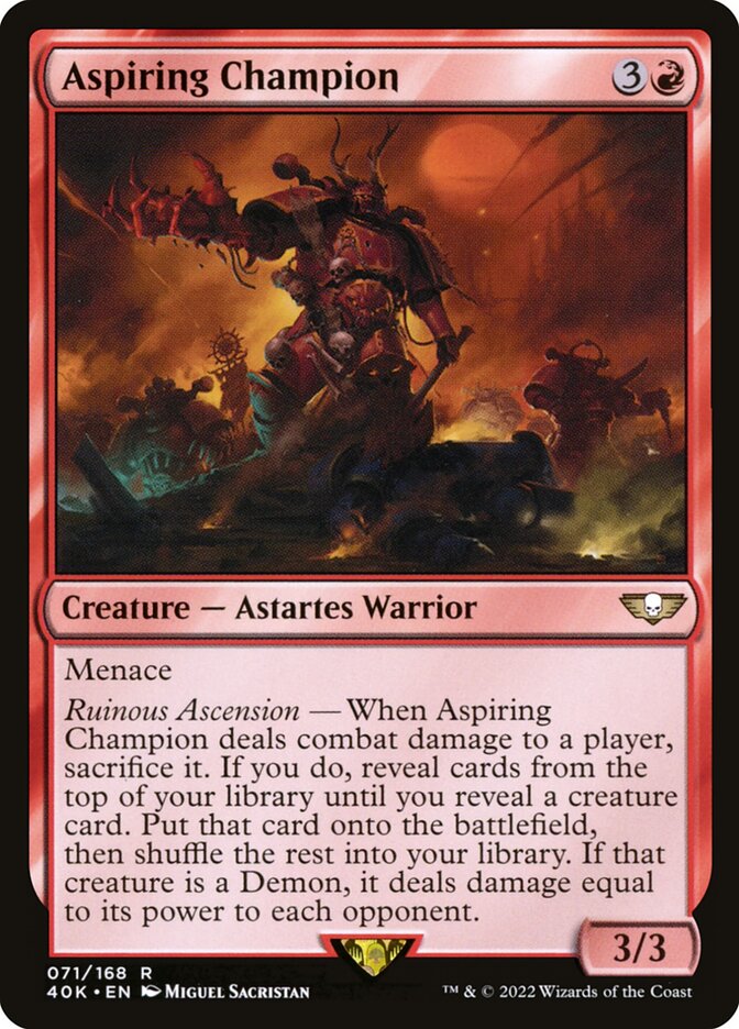 Aspiring Champion 71/617 (Universes Beyond: Warhammer 40,000)  | Good Games Morley